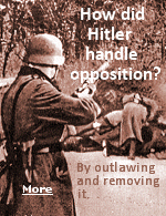 Under Nazi control, the German Reichstag passed a new law in 1933 that made it a crime to speak out against the new government or criticize its leaders. Known as the Malicious Practices Act, the law made even the smallest expression of dissent a crime. Those who were accused of ''gossiping'' or ''making fun'' of government officials could be arrested and sent to prison or a concentration camp.